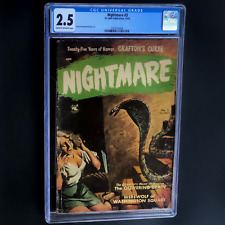 NIGHTMARE #3 (St. John 1952) 💥 CGC 2.5 C-OW 💥 CLASSIC PRE-CODE PAINTED COVER picture