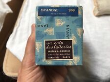 Lanvin Scandal Vintage Pure Perfume Extrait Sealed Bottle Box RARE 1/3 -1/4 full picture