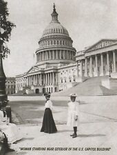 *Washington-Woman Standing Near Exterior Of The U.S. Capital