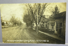 Postcard Wyoming IA Washington Street Looking North Physician /Surgeon Office picture
