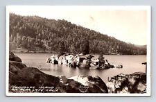 RPPC Treasure Island Big Bear Lake California CA Frashers Real Photo Postcard picture