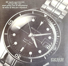 Bulova Accutron Deep Sea Original 1969 Vintage Print Ad picture
