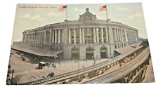 1908 NEW HAVEN RAILROAD BOSTON SOUTH STATION UNUSED POST CARD picture