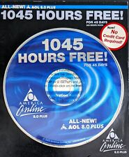 BLUE WATER America Online Collectible / Install Disc, Vintage AOL CD Ver8.0 Plus picture
