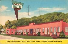 Sleepy U Motel Idaho Springs Colorado CO Linen 1956 Postcard picture
