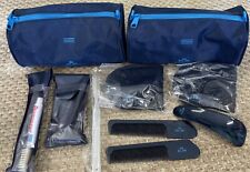 Vintage KLM Airlines First Class Travel Amenity Toiletry Kit Bag Sleep Mask picture