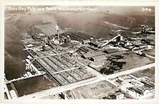Postcard 1940s Washington Anacortes Coos Bay Pulp Paper Mill lumber WA27-331 picture