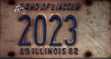 Vintage 1982 Illinois License Plate - Crafting Birthday MANCAVE Nostalgic slf picture