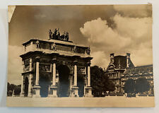 Vintage Real Photo Postcard Paris France Arc de Triomphe du Carrousel RPPC picture