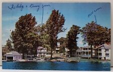 Canada THE POPLARS from The LOCKS at NEWBORO Rideau Canal System #2 Postcard F2 picture