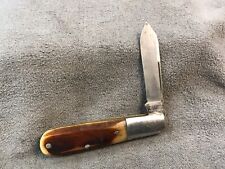 Vintage USA -BETTES HARDWARE PARIS TEXAS - Bone Handle Barlow Knife picture
