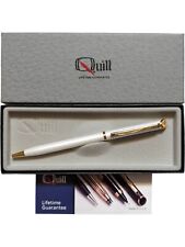 Vintage Quill Gold And Mother Of Pearl Shaft Pen Redmond Advertising picture