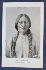 1950s RP Postcard Portrait Indian Sitting Bull Bismark Dakota 1885 picture