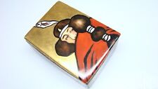 Antique Hand Painted Porcelain Trinket Box of Native American Indian picture