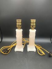 Pair Of Aladdin Pink Boudoir Electric Table Lamps G48 Romany Rose picture