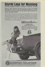 1969 Superior Performance Stabilizer Vintage Magazine Ad Ford Mustang Sexy Girl picture