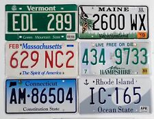 BULK LOT ~ 6 NEW ENGLAND License Plates 🔥FREE SHIPPING🔥1 EA~ NH CT RI ME VT MA picture