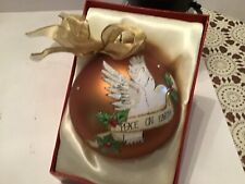 Large Christmas Ornament, Gold, in box picture