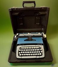 Vintage 1975 SMITH-CORONA Galaxie 12 XII Atomic Blue & Gray Typewriter With Case picture