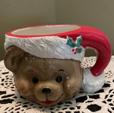 Vintage Figis Inc Teddy Bear Christmas mug picture