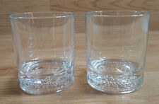2 Crown Royal Whisky Glass Tumbler Set Rocks Low Ball Cocktail Logo Heavy Bottom picture