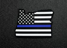 Oregon State Thin Blue Line 3D PVC Morale Patch PPB OSP MCSO OR TBL Police picture