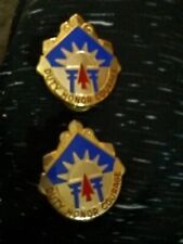 Authentic US Army 40th Infantry Division Unit DI DUI Crest Insignia Lapel X2 picture