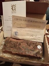 Original Brick From 1886 Statue Of Liberty, With Coin Rare picture