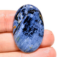 23.50 Cts. Natural Chatoyant Pietersite 35X23X4 MM Oval Cabochon Loose Gemstone picture