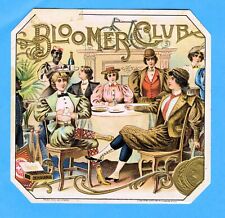 Cigar box label BLOOMERS CLUB women dressed as men circa 1905 picture
