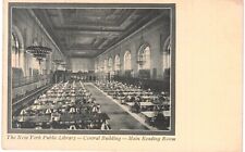 NYC Public Library Main Reading Room 1910 Uncommon New York City  picture
