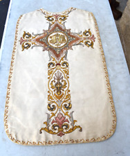 120 Year Old Vestment Sample, Fully Embroidered, SAMPLE (CU532) chalice co. picture
