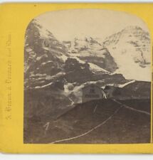 A. Braun - Oberland Bernois petite Scheudeck Wengernalp Switzerland Stereoview picture