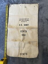 U.S. Mint Cents Cloth-Sewn Money Bag picture