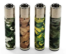 4x Clipper Camo Lighters - Removable Flint Assorted ( Fast Shipping )  picture