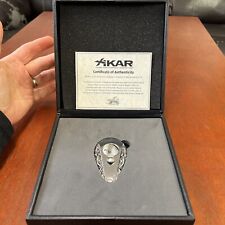 XiKAR Xi3 302MY3D Mayan Silver 3D Cigar Cutter Double Blade Collectible New picture