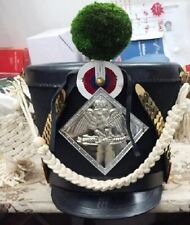 Best Hat French Napoleonic Shako Helmet With Green Pompom & White Cord picture