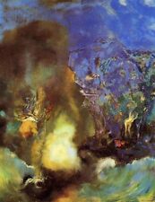 Oil painting Roger-and-Angelica-Odilon-Redon-oil-painting horse horseman canvas picture