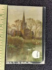 Postcard - Stratford-On-Avon Church & River - England picture