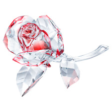 SWAROVSKI CRYSTAL BLOSSOMING RED ROSE picture
