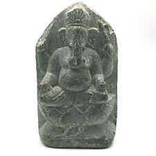 Solid Stone Hand-carved Ganesh Ganapati India Elephant God Sculpture Figure 7.5