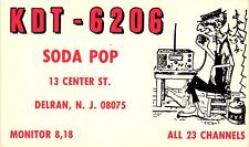 Vintage Postcard- A man on a radio, Soda Pop picture