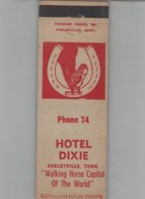 Matchbook Cover Hotel Dixie Shelbyville, TN picture