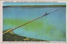 c1920s Postcard James River Bridge, Newport News, Virginia VA 5364.4 picture