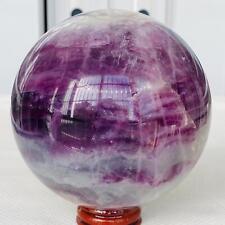 1680G Natural Fluorite ball Colorful Quartz Crystal Gemstone Healing picture