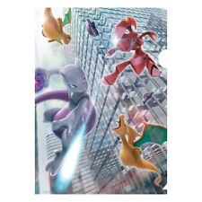 Pokemon - Clear File Folder - Mewtwo vs Red Genesect (w Charizard Dragonite) picture