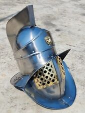 Larp Farbri Murmillo Gladiator Helmet ~ Medieval Knight Crusader Fabri Armor picture