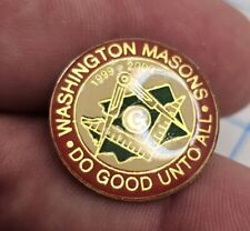 VTG Lapel Pinback 1999 Washington State Freemason Masonic Member Enameled  picture