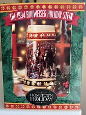 VINTAGE 1994 BUDWEISER HOLIDAY STEIN WITH COA ~ NEW IN BOX picture