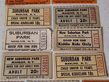 11 Lot Rare Vtg Original 1950's 1960's 1959 61 Suburban Park Manlius NY Tickets picture